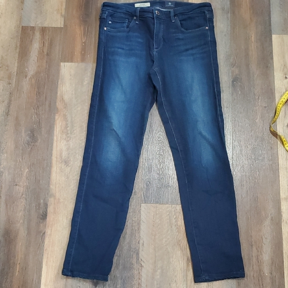 Ag Adriano Goldschmied The Prima Mid Rise Cigarette Blue Skinny Jeans